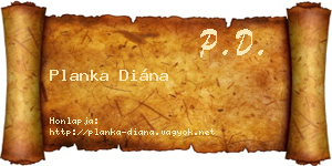 Planka Diána névjegykártya